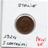 Italie 5 centesimi 1924 R Rome Sup-,  KM 59 pièce de monnaie