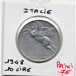 Italie 10 Lire 1948 Sup,  KM 90 pièce de monnaie