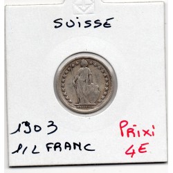 Suisse 1/2 franc 1903 TB, KM 23 pièce de monnaie