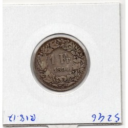 Suisse 1 franc 1894 B, KM 24 pièce de monnaie