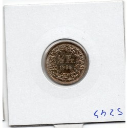Suisse 1/2 franc 1965 Sup, KM 23 pièce de monnaie
