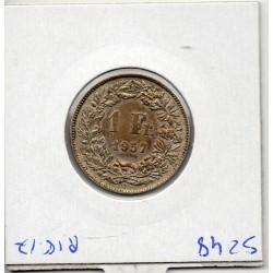 Suisse 1 franc 1957 Sup, KM 24 pièce de monnaie