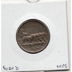 Italie 50 centesimi 1925 Lisse Sup-,  KM 61.1 pièce de monnaie