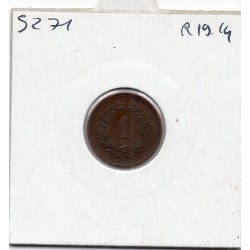 Suisse 1 rappen 1929 TTB, KM 3 pièce de monnaie