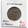 Luxembourg 2 francs 1924 Sup, KM 36 pièce de monnaie