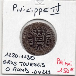 Gros Tournois à l'O rond Philippe IV (1285-1290) pièce de monnaie royale