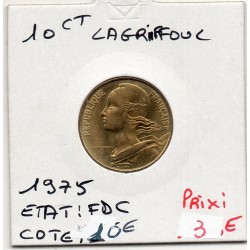 10 centimes Lagriffoul 1975 FDC, France pièce de monnaie