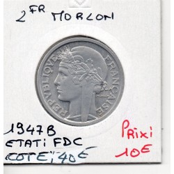 2 francs Morlon 1947B FDC, France pièce de monnaie