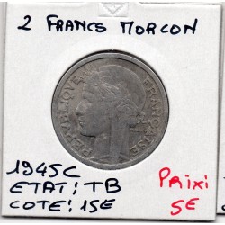 2 francs Morlon 1945 C Castelsarrasin TB, France pièce de monnaie