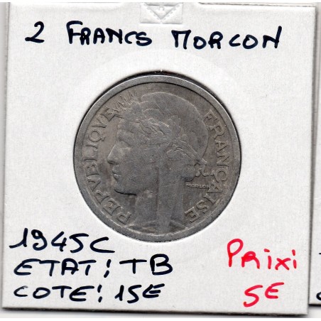 2 francs Morlon 1945 C Castelsarrasin TB, France pièce de monnaie