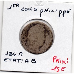1 Franc Louis Philippe 1846 A Paris AB, France pièce de monnaie