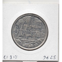 Polynésie Française 5 Francs 1991 Sup+, Lec 60 pièce de monnaie