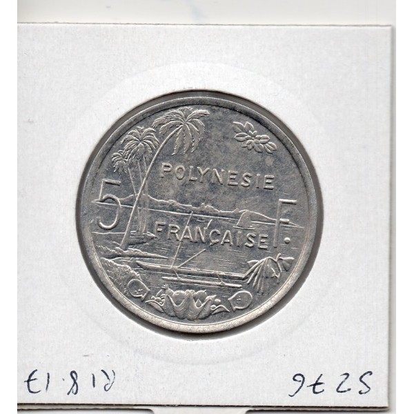 Polynésie Française 5 Francs 1991 Sup+, Lec 60 pièce de monnaie
