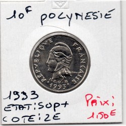 Polynésie Française 10 Francs 1993 Sup+, Lec 83 pièce de monnaie