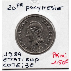 Polynésie Française 20 Francs 1984 Sup, Lec 101 pièce de monnaie