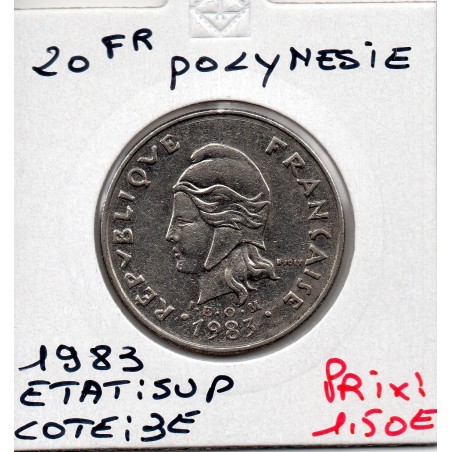 Polynésie Française 20 Francs 1983 Sup, Lec 100 pièce de monnaie