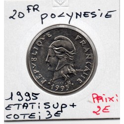 Polynésie Française 20 Francs 1995 Sup+, Lec 106 pièce de monnaie