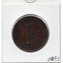 Cochinchine 1 centime 1884 A faisceau TB, Lec 14 pièce de monnaie