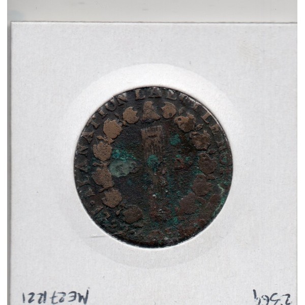 12 denier Constitution Louis XVI 1792 I 1er sem LImoges B, France pièce de monnaie