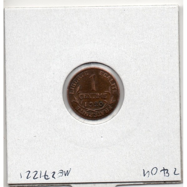 1 centime Dupuis 1920 TTB+, France pièce de monnaie