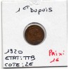 1 centime Dupuis 1920 TTB, France pièce de monnaie