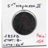 5 centimes Napoléon III tête nue 1857 D Lyon B-, France pièce de monnaie