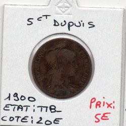 5 centimes Dupuis 1900 TTB-, France pièce de monnaie