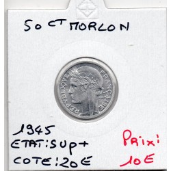 50 centimes Morlon 1945 Sup+, France pièce de monnaie