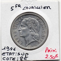 5 francs Lavrillier 1946 Sup, France pièce de monnaie