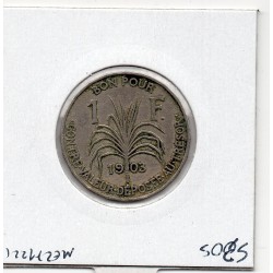 Guadeloupe, 1 Franc 1903 TTB, Lec 57 pièce de monnaie