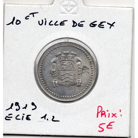 10 centimes Ville de Gex 1919 Elie 1.2 monnaie de nécessité