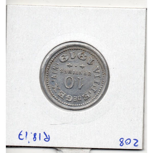 10 centimes Ville de Gex 1919 Elie 1.2 monnaie de nécessité