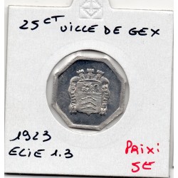 10 centimes Ville de Gex 1923 Elie 1.3 monnaie de nécessité