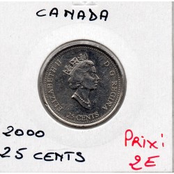 Canada 25 cents 2000 Sup, KM 384 pièce de monnaie