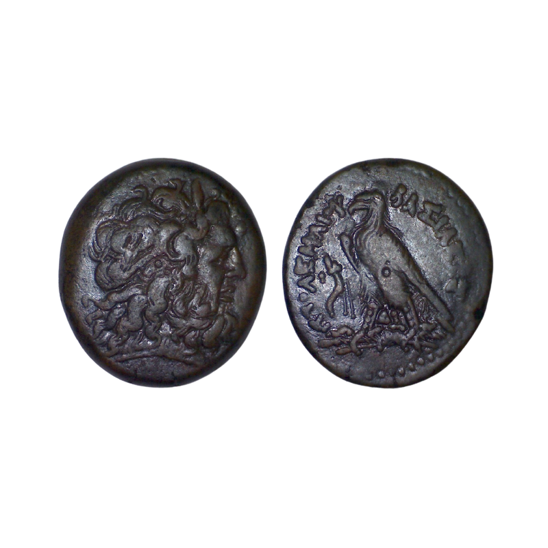 Egypte, Royaume Lagide - Ptolémée III Ae33 Hemidrachme Cuivre (-246 à -221) Zeus Amon