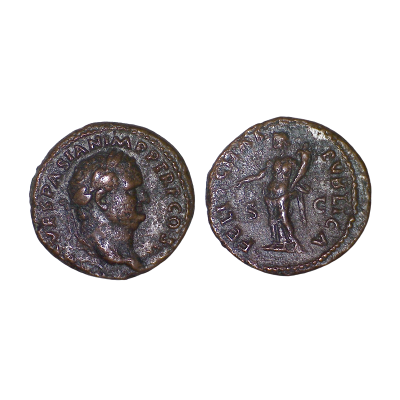 Dupondius de Titus Caesar (73) RIC 648 sear 2466 atelier Rome
