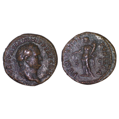 Dupondius de Titus Caesar (73) RIC 648 sear 2466 atelier Rome