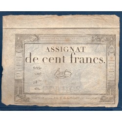 Assignat 100 francs 18 Nivose an 3  TB+ signature Bert