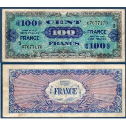 100F France série 3 TTB- 1945 Billet du trésor Central