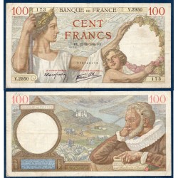 100 Francs Sully TB+ 12.10.1939 Billet de la banque de France