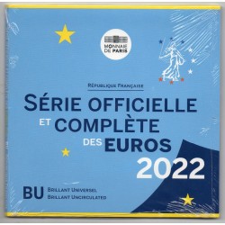 Coffret BU France 2022 pièces de monnaies Euros