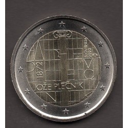 2 euro commémorative Slovénie 2022 Jože Plečnik piece de monnaie €