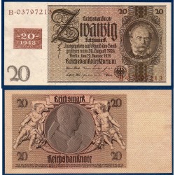 Allemagne RDA Pick N°5b, Billet de banque de 20 Mark 1948