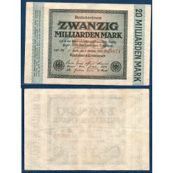 Allemagne Pick N°118a, TTB Billet de banque de 20 milliard de Mark 1923