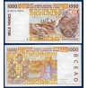 BCEAO Pick N°111Ak Neuf pour le Cote d'Ivoire, Billet de banque de 1000 Francs CFA 2002