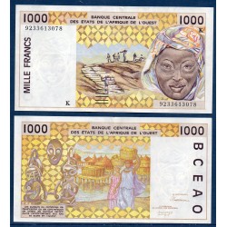 BCEAO Pick N°711Kb pour le Senegal, Billet de banque de 1000 Francs CFA 1992