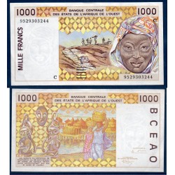 BCEAO Pick 311Cf pour le burkina Faso, Billet de banque de 1000 Francs CFA 1995