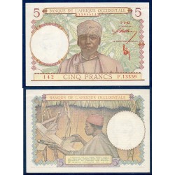 AOF Pick 26, Billet de banque de 5 Francs CFA 2.3.1943