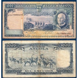 Angola Pick N°98 , Billet de banque de 1000 Escudos 1970