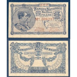 Belgique Pick N°92, TTB Billet de banque de 1 franc 1920-1921